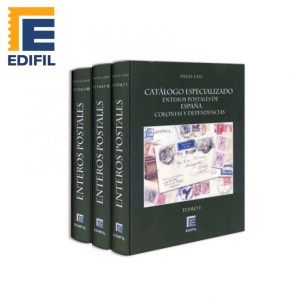 Laiz, Angel Catálogo especializado de enteros postales de España Colonias y Dependencias 3 Tomos
